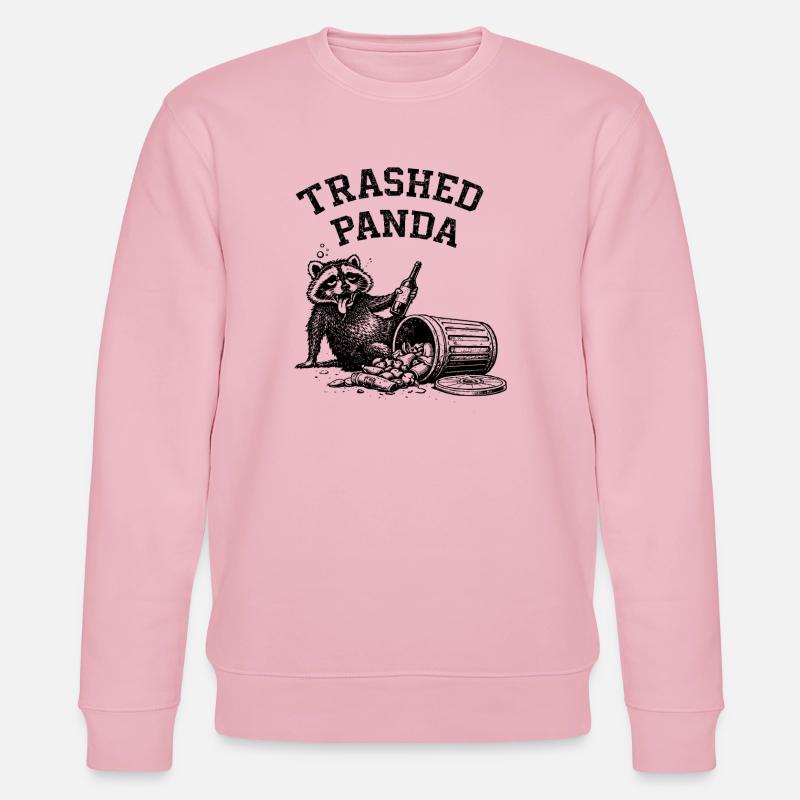 Trashed Panda - Stanley/Stella Unisex Bio-Sweatshirt CHANGER  - Hellrosa