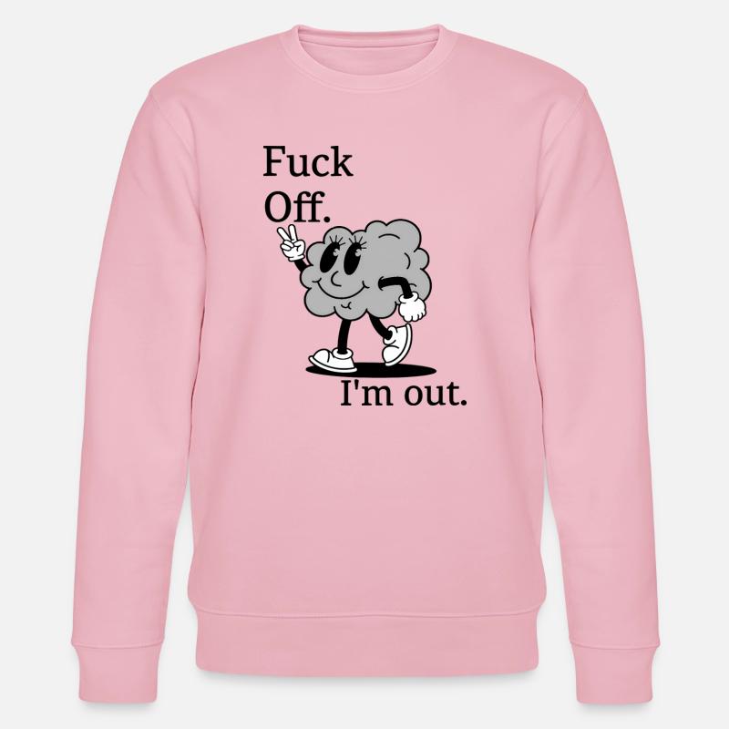 Happy Brain Peace Vibes - Stanley/Stella Unisex Bio-Sweatshirt CHANGER  - Hellrosa