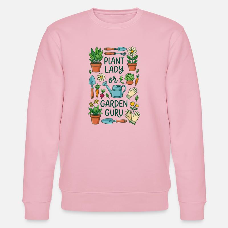 Der Pflanzenliebhaber oder Gartenexperte - Stanley/Stella Unisex Bio-Sweatshirt CHANGER  - Hellrosa