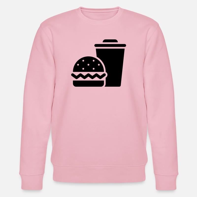 Restauration rapide, burgers, food trucks - Sweat bio CHANGER Stanley/Stella Unisexe - rose pâle