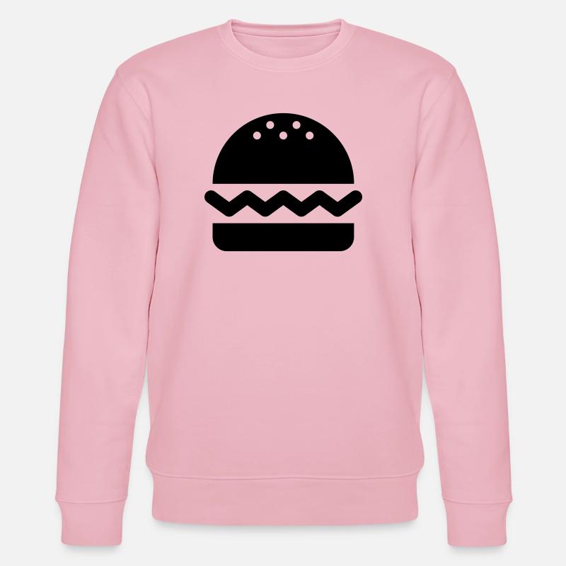 Hamburger, Burger - Stanley/Stella Unisex Bio-Sweatshirt CHANGER  - Hellrosa