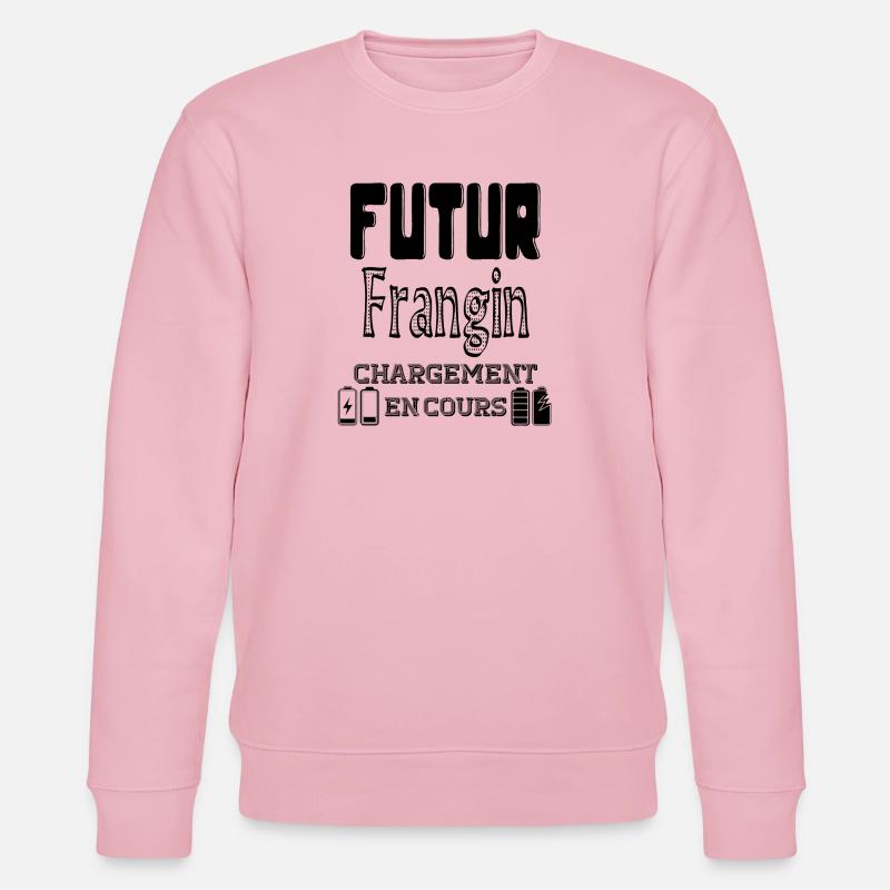 Future Brother Loading In Progress - Stanley/Stella CHANGER Unisex Organic Sweatshirt - cotton pink