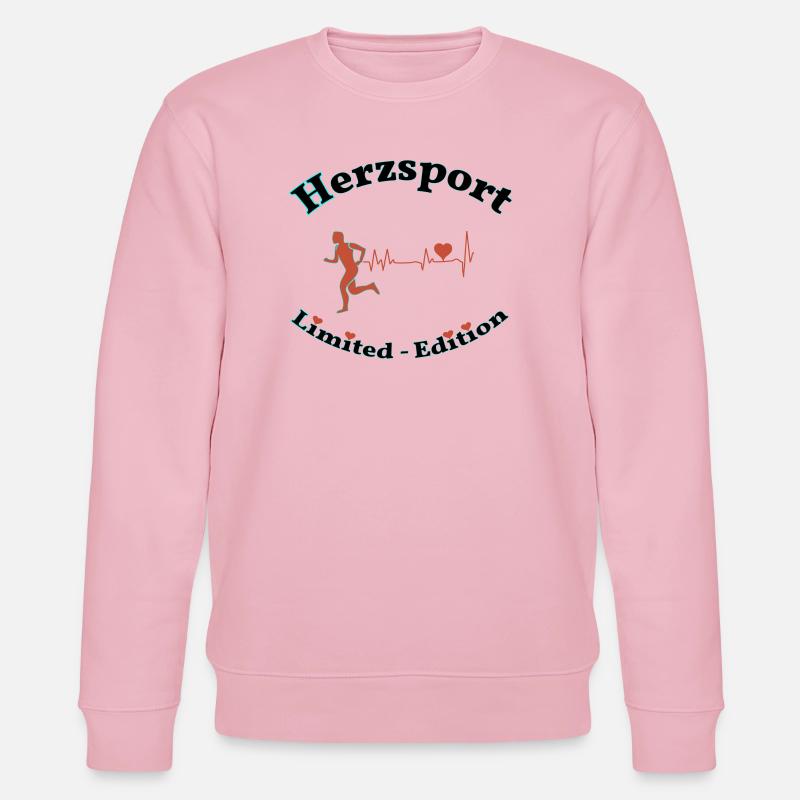 Herzsport - Stanley/Stella Unisex Bio-Sweatshirt CHANGER  - Hellrosa