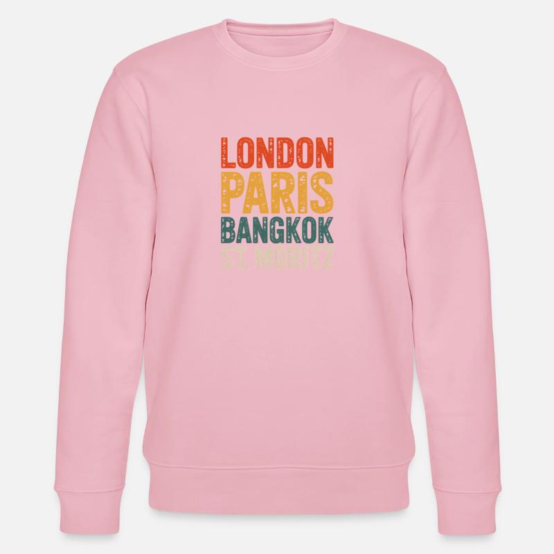 St. Moritz Schweizer Graubünden - Stanley/Stella Unisex Bio-Sweatshirt CHANGER  - Hellrosa