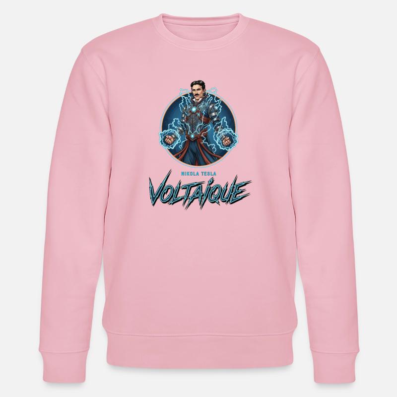 Elektrisch Voltaik - Stanley/Stella Unisex Bio-Sweatshirt CHANGER  - Hellrosa