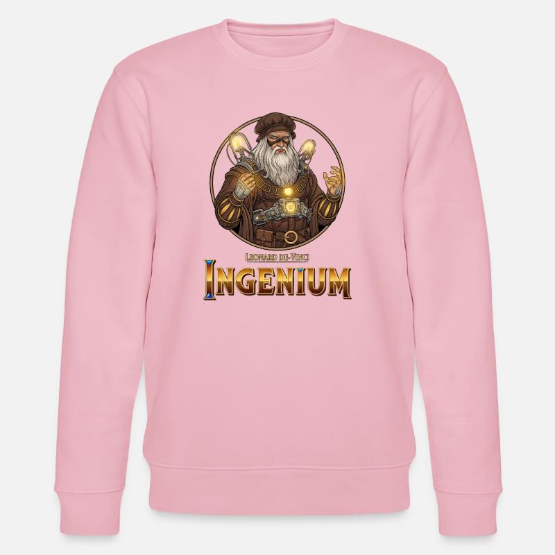 Ingenium Léonardo: Sorcier Steampunk - Sweat bio CHANGER Stanley/Stella Unisexe - rose pâle