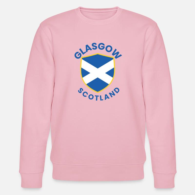 Glasgow Scottish Shield Design - Stanley/Stella Unisex Bio-Sweatshirt CHANGER  - Hellrosa