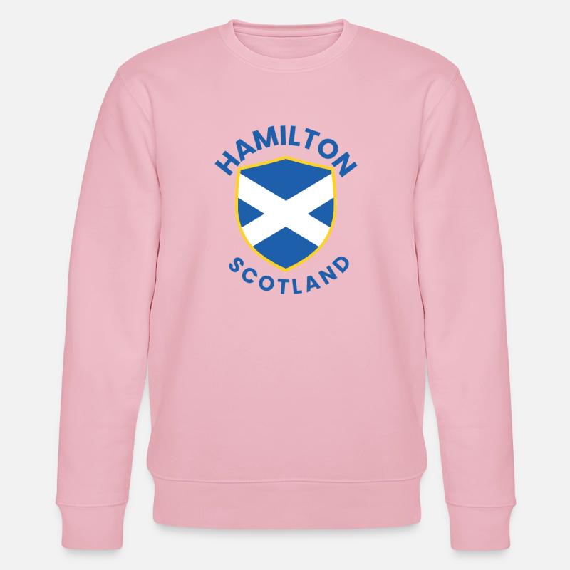 Schottischer Schild mit Saltire Hamilton - Stanley/Stella Unisex Bio-Sweatshirt CHANGER  - Hellrosa