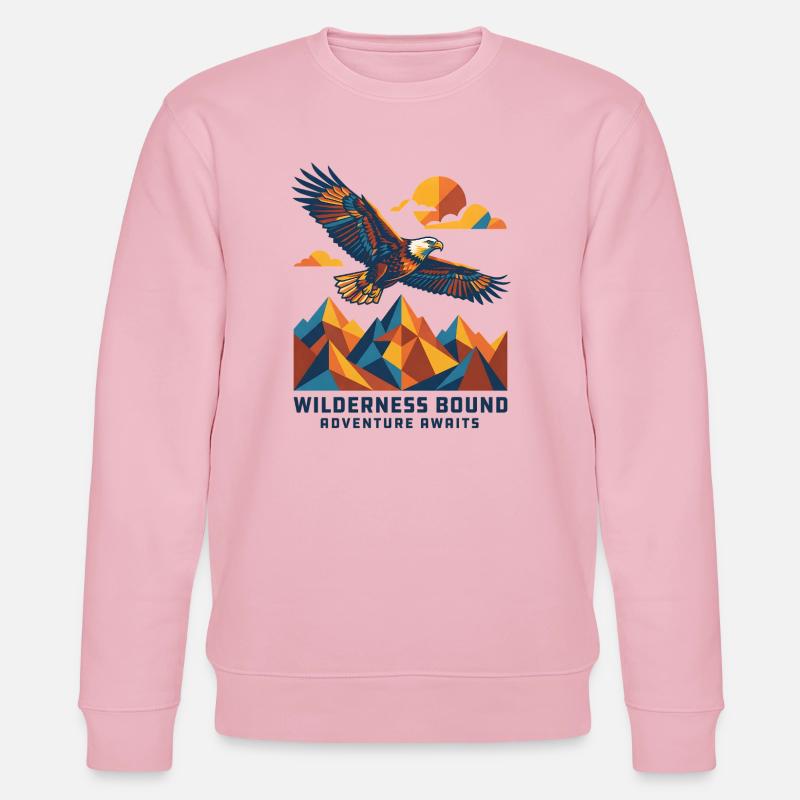 Wilderness Bound - Adventure awaits - Stanley/Stella Unisex Bio-Sweatshirt CHANGER  - Hellrosa