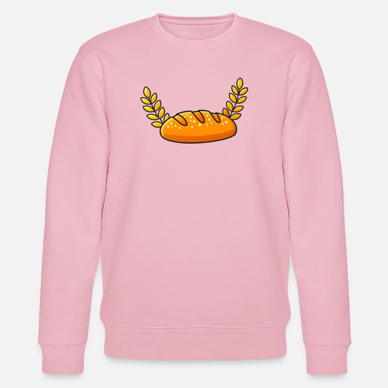 Goldener Brotleib mit Weizenzweigen - Stanley/Stella Unisex Bio-Sweatshirt CHANGER  - Hellrosa
