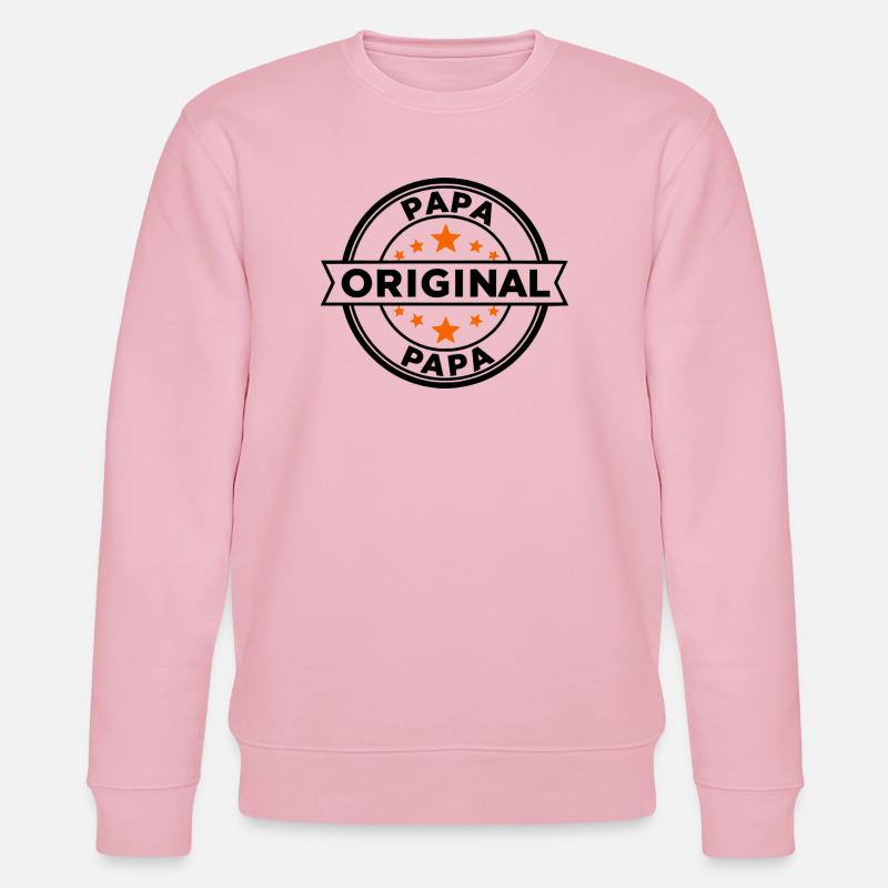 Sternenring Muster Papa - Stanley/Stella Unisex Bio-Sweatshirt CHANGER  - Hellrosa