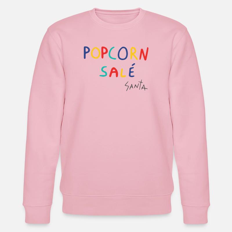 Gesalzenes Popcorn - Stanley/Stella Unisex Bio-Sweatshirt CHANGER  - Hellrosa