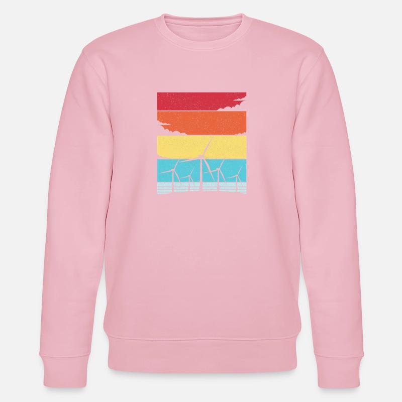 Énergie éolienne Éolienne Éolienne - Sweat bio CHANGER Stanley/Stella Unisexe - rose pâle