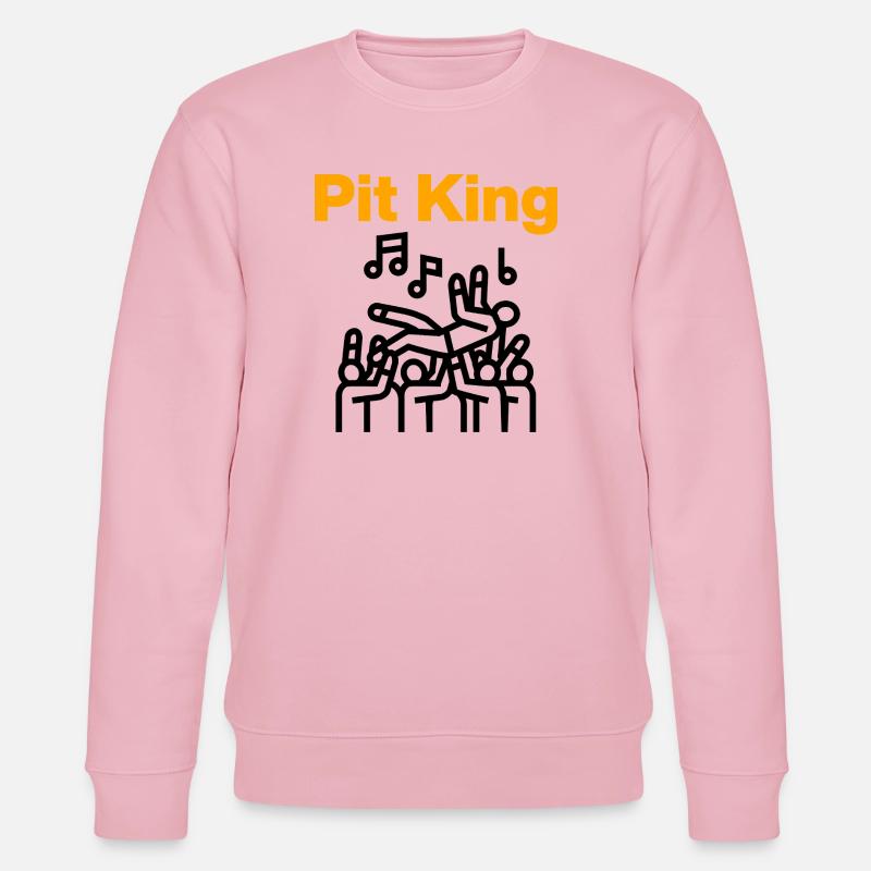 Pit King, Mosh Monarch! - Stanley/Stella Unisex Bio-Sweatshirt CHANGER  - Hellrosa