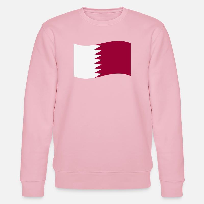 Drapeau du Qatar - Sweat bio CHANGER Stanley/Stella Unisexe - rose pâle