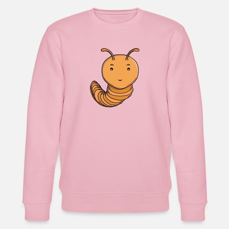 Mignonne Chenille Pourpre Pourpre Joyeuse Kawaii - Sweat bio CHANGER Stanley/Stella Unisexe - rose pâle