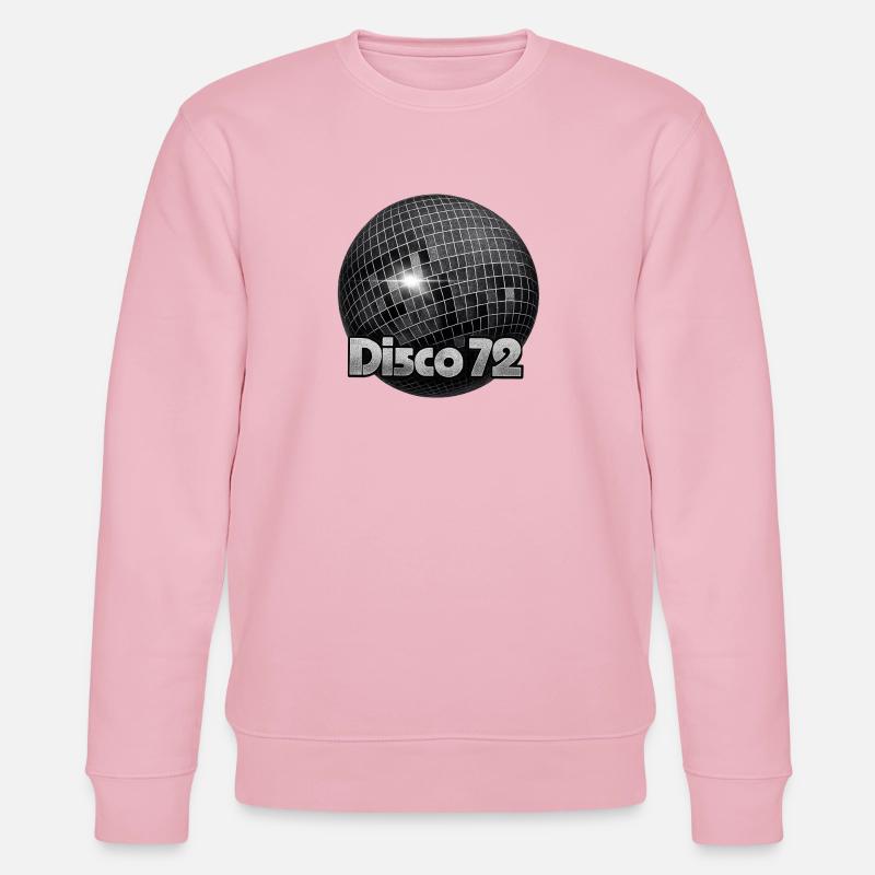 Motif de boule miroir Disco72 - Sweat bio CHANGER Stanley/Stella Unisexe - rose pâle
