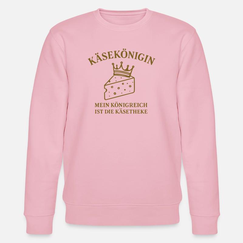 Käsekönigin - Stanley/Stella Unisex Bio-Sweatshirt CHANGER - Hellrosa