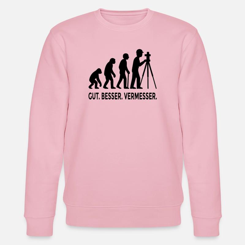 Good Better Surveyor Evolution - Stanley/Stella CHANGER Unisex Organic Sweatshirt - cotton pink