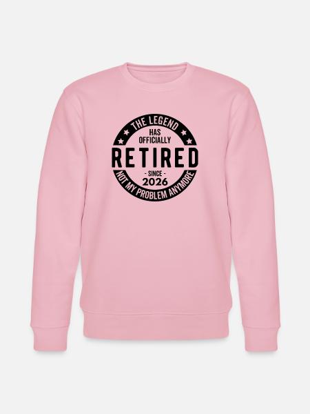 Legenden er officielt gået på pension siden 2026 - Stanley/Stella økologisk unisex-sweatshirt CHANGER  - lys rosa