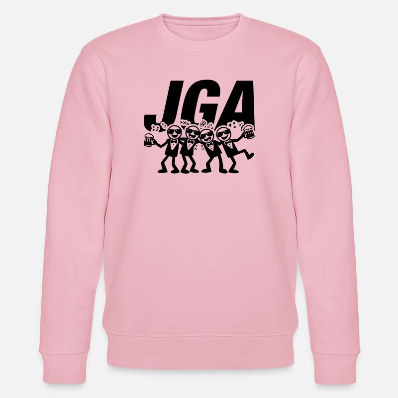 Junggesellenabschied Jga Lustig - Stanley/Stella Unisex Bio-Sweatshirt CHANGER  - Hellrosa