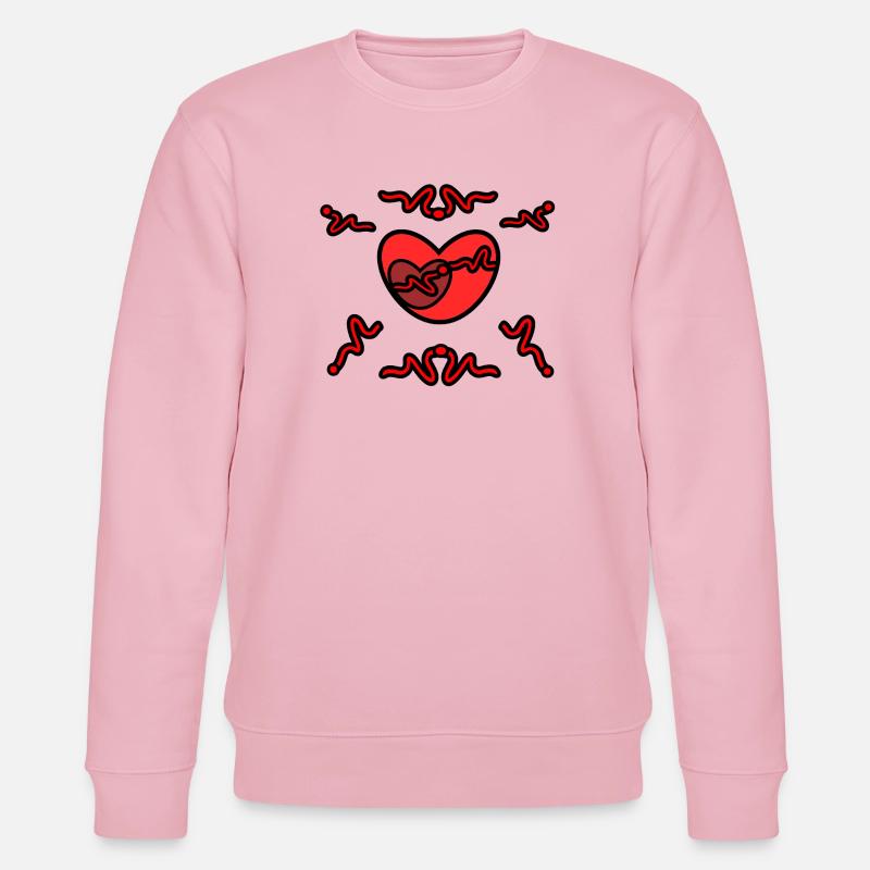 Verwirrung_des_Herzens - Stanley/Stella Unisex Bio-Sweatshirt CHANGER  - Hellrosa
