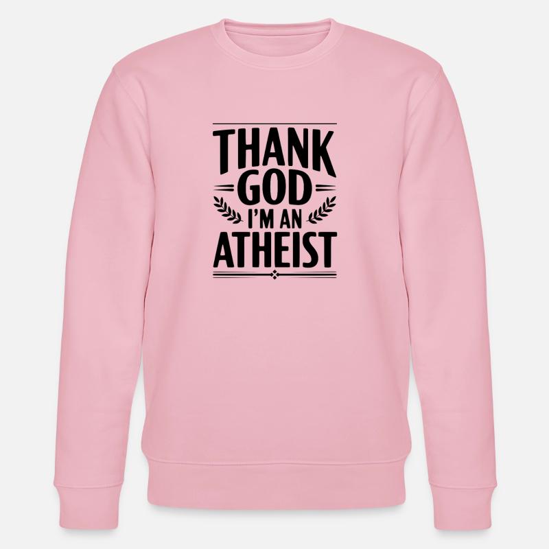 Gott sei Dank bin ich Atheist - Stanley/Stella Unisex Bio-Sweatshirt CHANGER  - Hellrosa