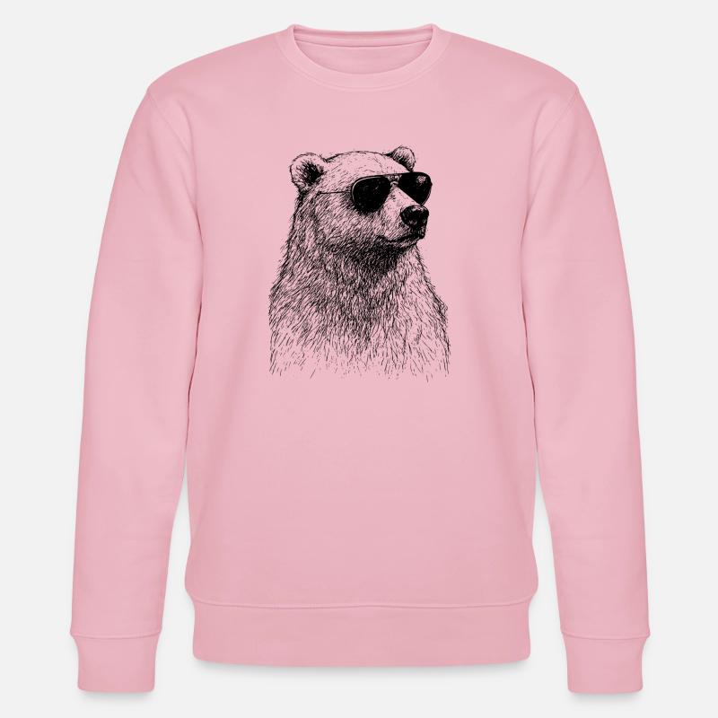 Cooler Eisbär - Stanley/Stella Unisex Bio-Sweatshirt CHANGER  - Hellrosa