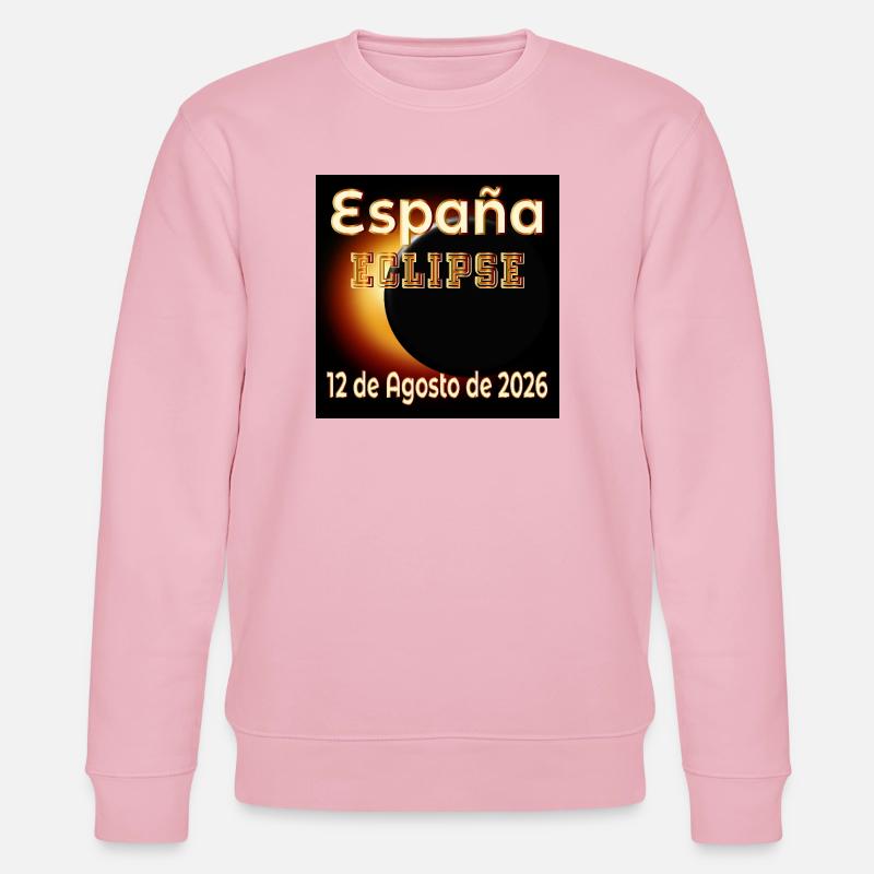 Eclipse Observation Spain - Stanley/Stella CHANGER Unisex Organic Sweatshirt - cotton pink