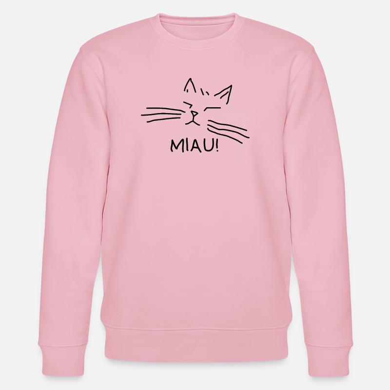 Propriétaire de chat Miaulement de chat - Sweat bio CHANGER Stanley/Stella Unisexe - rose pâle
