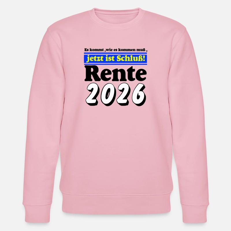 Pension 2026 – C’est maintenant terminé - Sweat bio CHANGER Stanley/Stella Unisexe - rose pâle