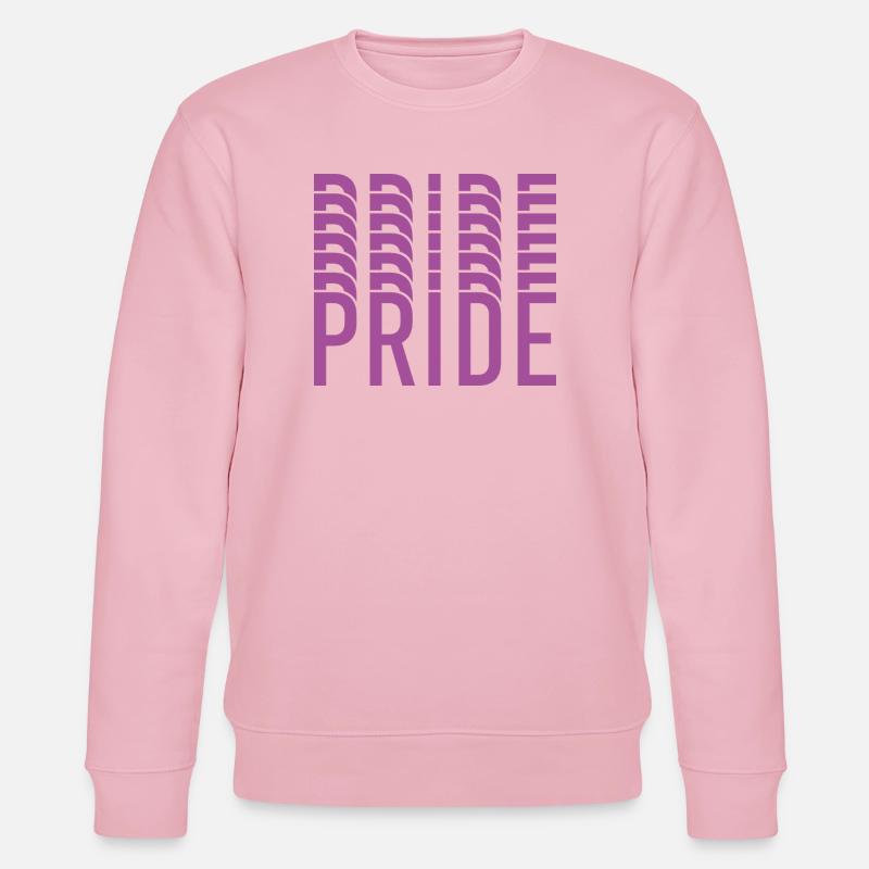 Purple Pride Typografie-Mosaik - Stanley/Stella Unisex Bio-Sweatshirt CHANGER  - Hellrosa
