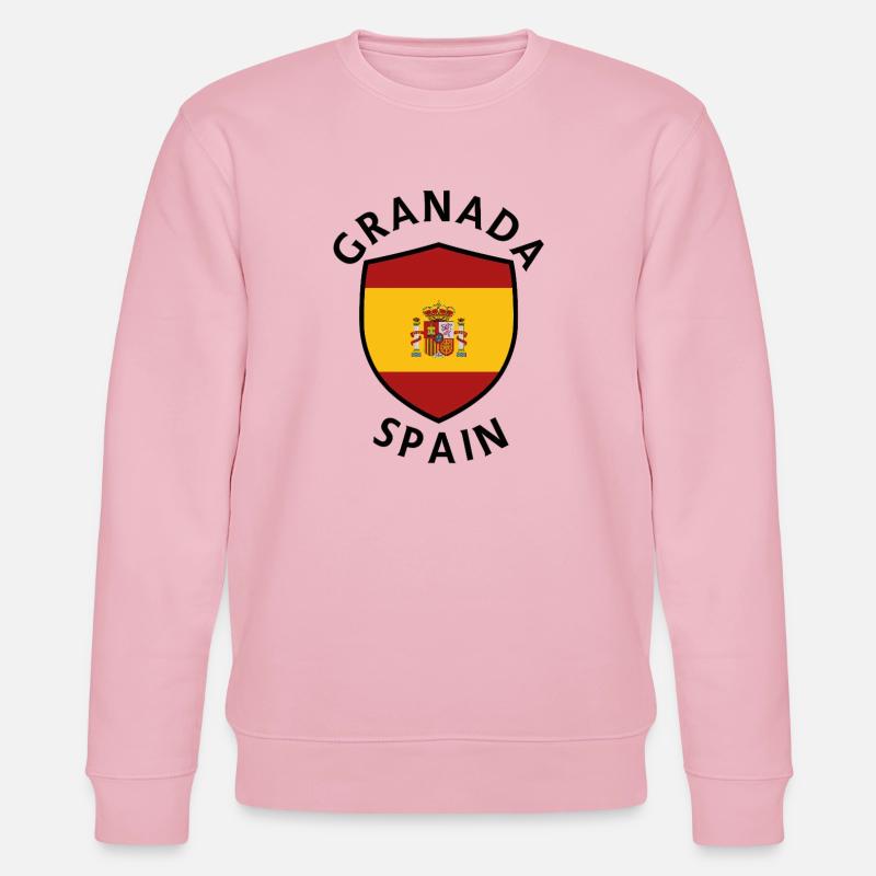 Granada-Spanien-Schild - Stanley/Stella Unisex Bio-Sweatshirt CHANGER  - Hellrosa