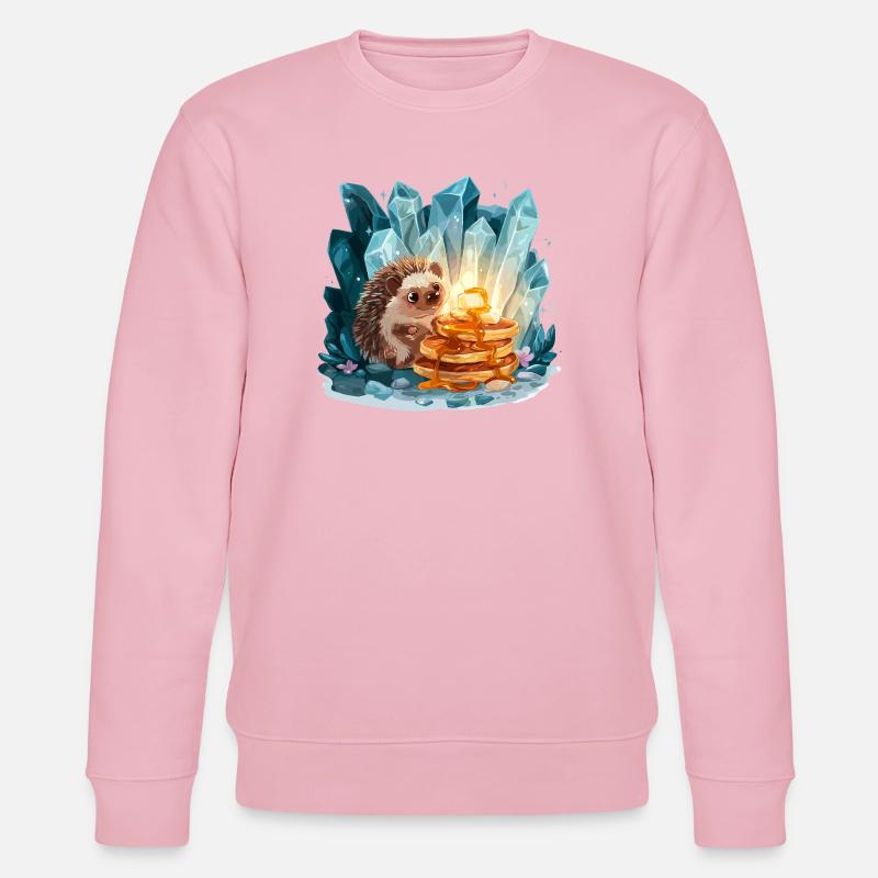 Hérisson aux pancakes dorés - Sweat bio CHANGER Stanley/Stella Unisexe - rose pâle