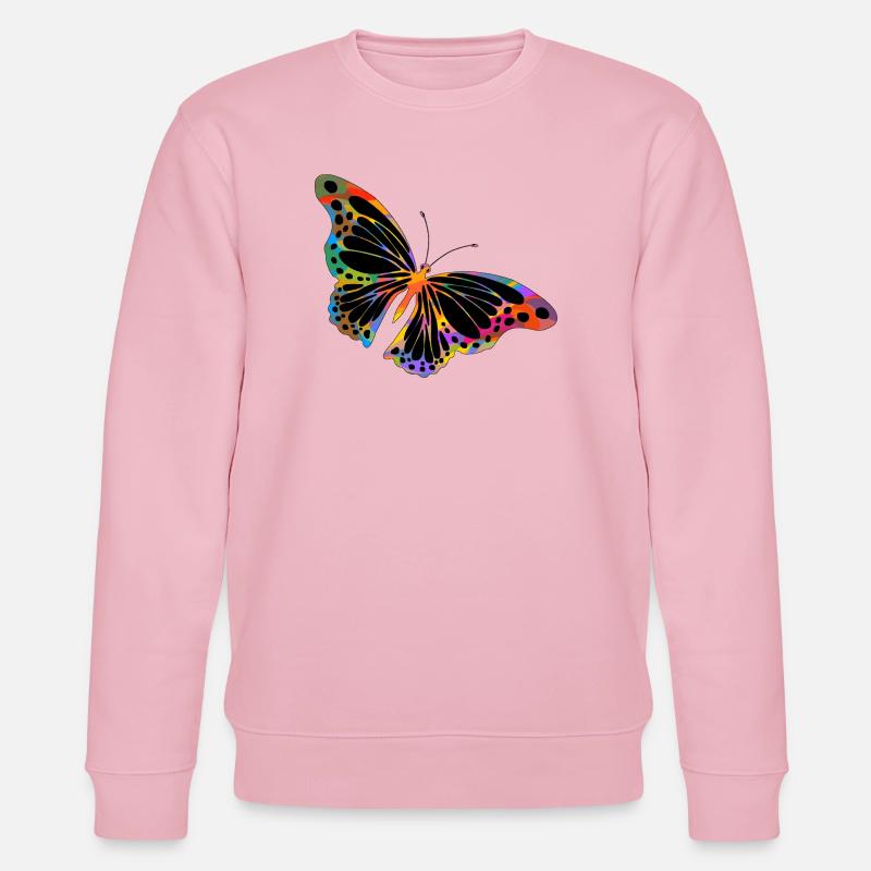papillon - Sweat bio CHANGER Stanley/Stella Unisexe - rose pâle