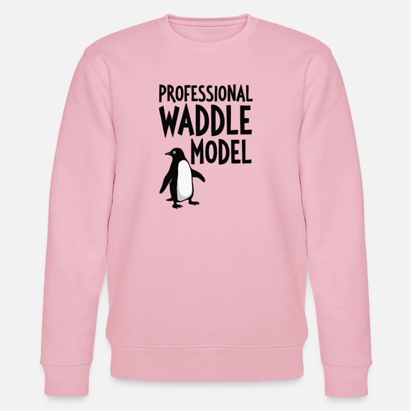 Professional Waddle Model - Stanley/Stella CHANGER Unisex Organic Sweatshirt - cotton pink