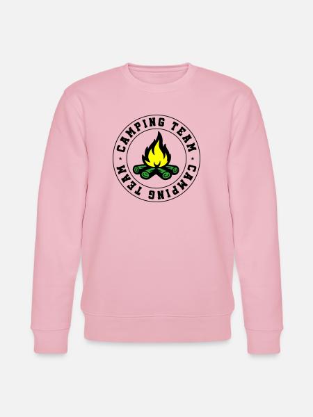 Camping Team Lagerfeuer - Stanley/Stella Unisex Bio-Sweatshirt CHANGER - Hellrosa