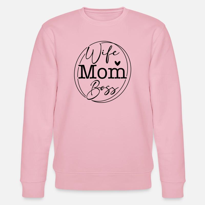 SVG – Épouse du Design de l’Empowerment - Sweat bio CHANGER Stanley/Stella Unisexe - rose pâle