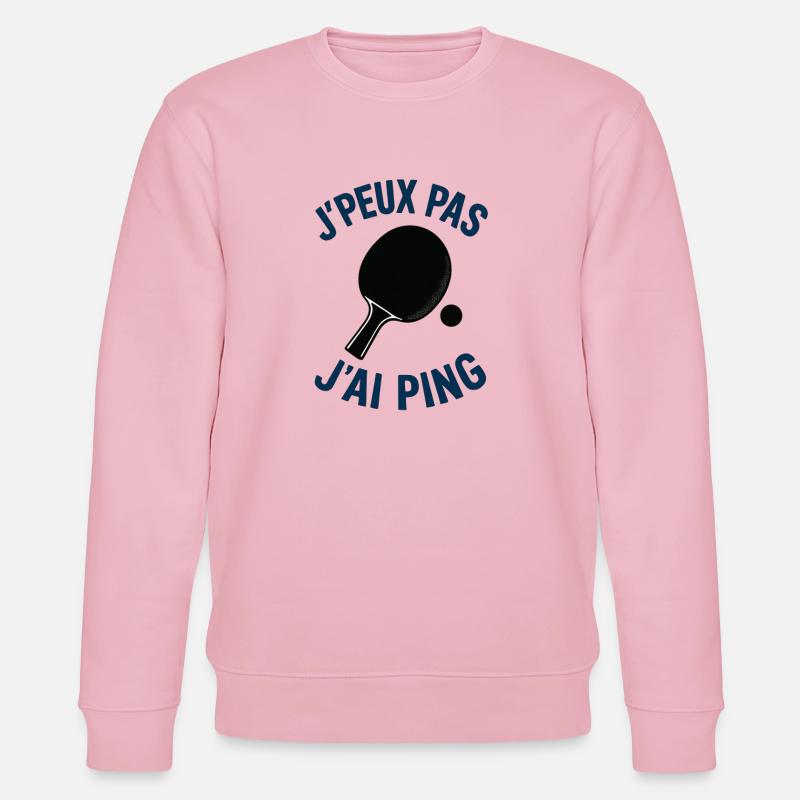 Ich kann nicht, ich ping. - Stanley/Stella Unisex Bio-Sweatshirt CHANGER  - Hellrosa