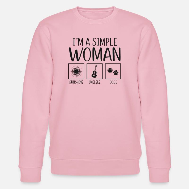 Hawaiian Ukulele Uke I'm A Simple - Stanley/Stella Unisex Bio-Sweatshirt CHANGER - Hellrosa