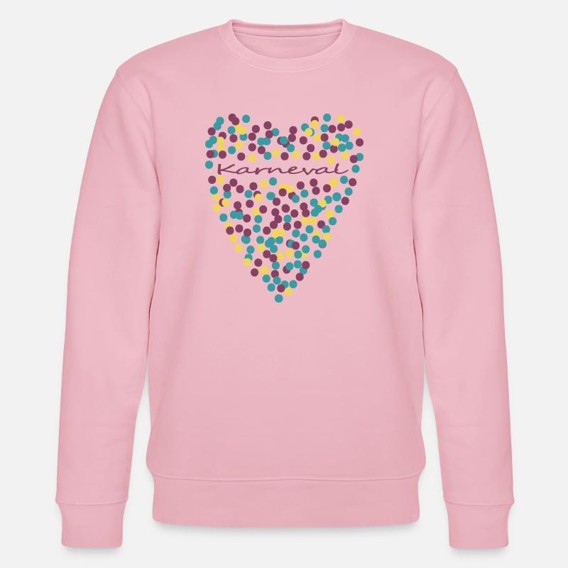 Karneval mit Herz - Stanley/Stella Unisex Bio-Sweatshirt CHANGER  - Hellrosa