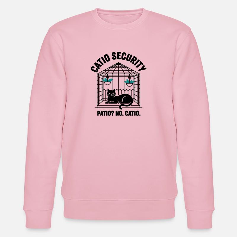 Catio Security Patio No Catio Team - Stanley/Stella Unisex Bio-Sweatshirt CHANGER  - Hellrosa
