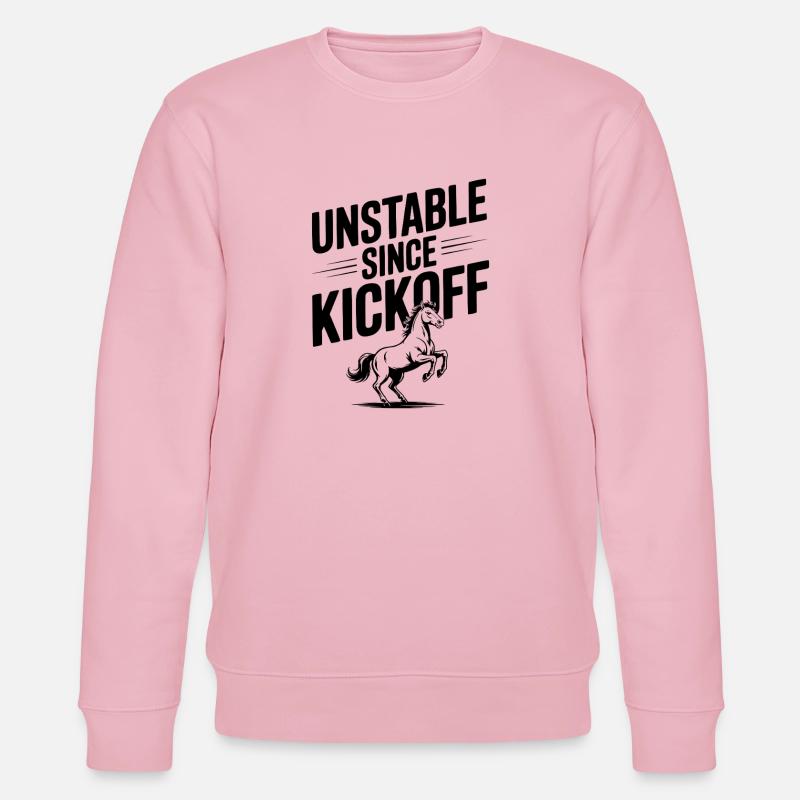 Seit dem Anpfiff instabil - Stanley/Stella Unisex Bio-Sweatshirt CHANGER  - Hellrosa