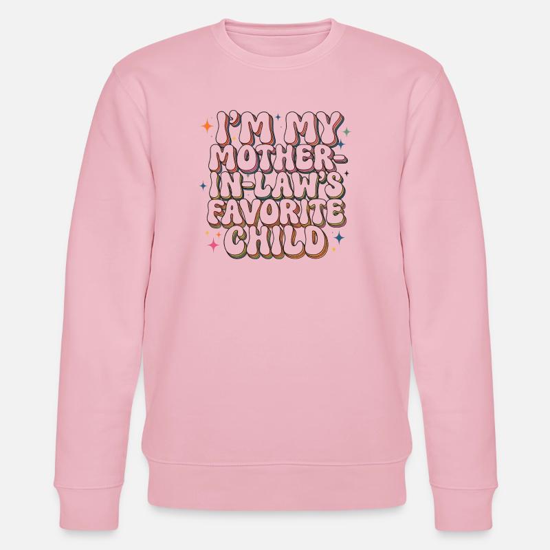 Lieblingskindlicher Schwiegermutter-grooviger Humor - Stanley/Stella Unisex Bio-Sweatshirt CHANGER  - Hellrosa