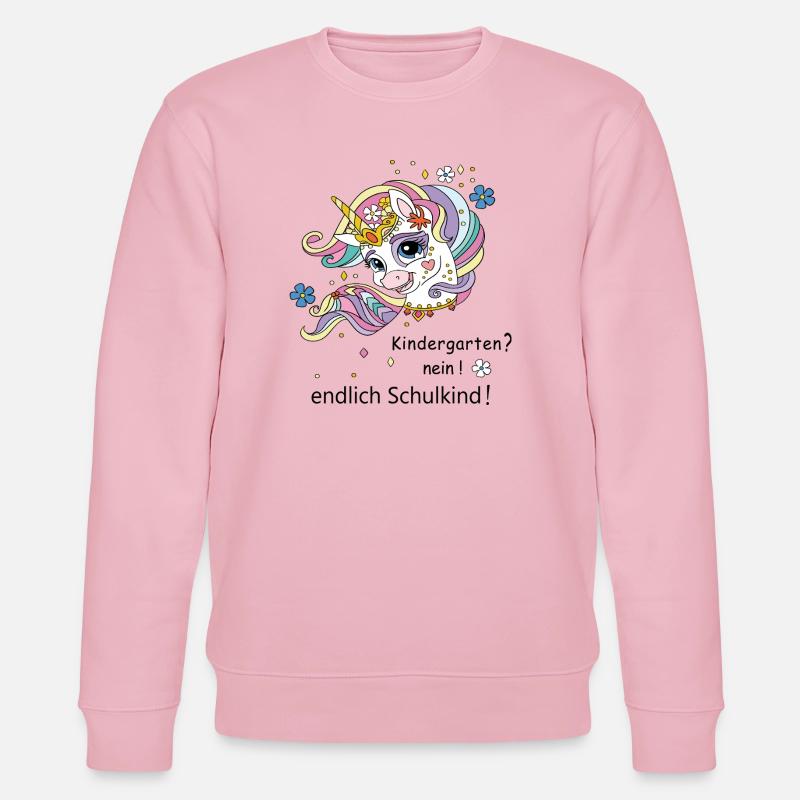 endlich Schulkind - Stanley/Stella Unisex Bio-Sweatshirt CHANGER  - Hellrosa