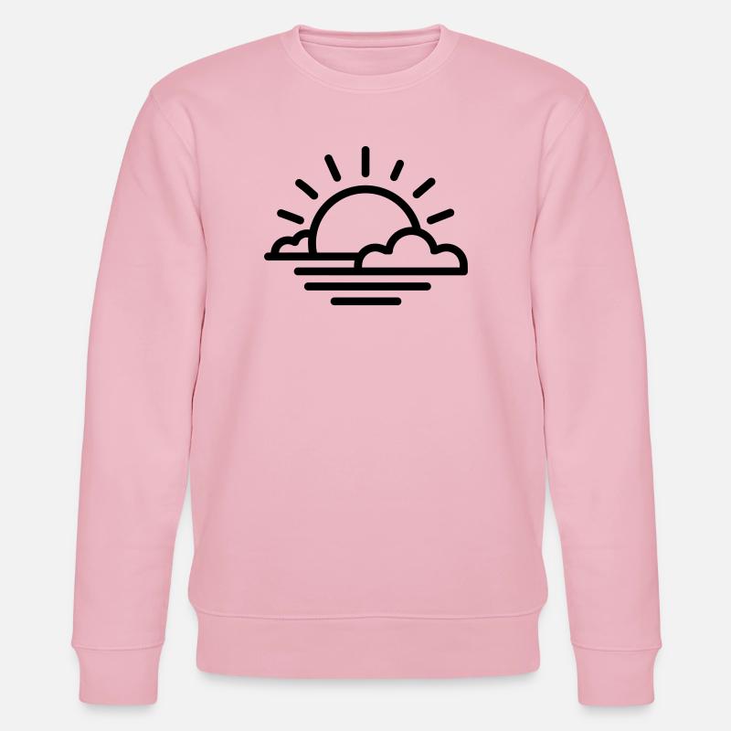 coucher de soleil - Sweat bio CHANGER Stanley/Stella Unisexe - rose pâle