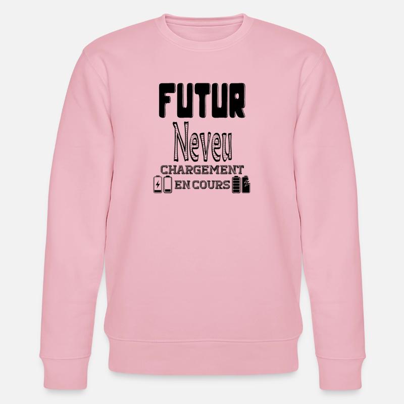 Zukünftiger Neffe wird geladen - Stanley/Stella Unisex Bio-Sweatshirt CHANGER  - Hellrosa