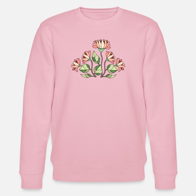 Fleur - Sweat bio CHANGER Stanley/Stella Unisexe - rose pâle