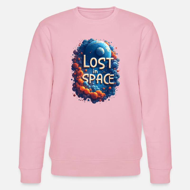 Lost in Space: Bunte Weltraumnebel - Stanley/Stella Unisex Bio-Sweatshirt CHANGER  - Hellrosa