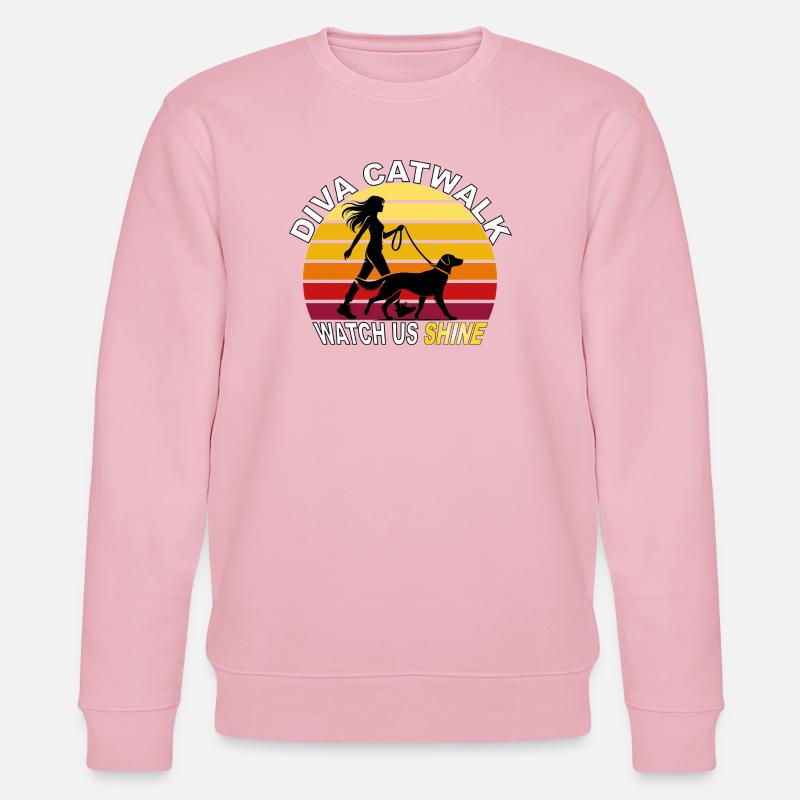 Diva Catwalk - Watch Us Shine Retro - Stanley/Stella Unisex Bio-Sweatshirt CHANGER  - Hellrosa
